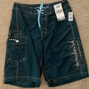 New with tags Honolua Hawaii mens board shorts size 32.